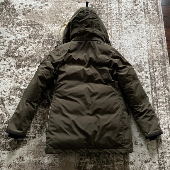 Outdoor Survival Canada KASA Women's Down Jacket Large Made in Canada Olive OSC - Picture 4 of 11